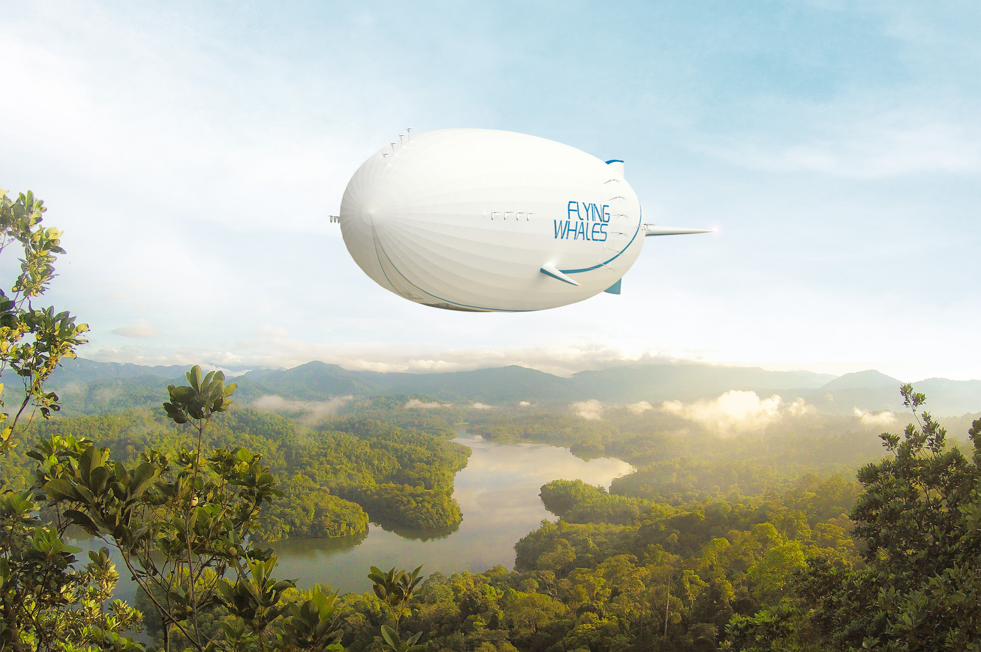 L’entreprise Flying Whales développe un dirigeable pour du fret aérien en Guyane (© Flying Whales)